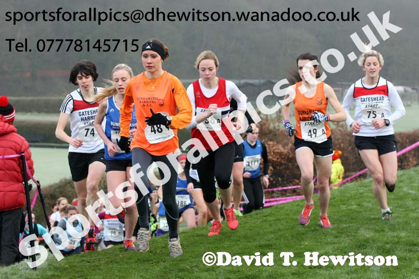 Senior women, Durham Cathedral Cross Country Relays. Photo: David T. Hewitson/Sports for All Pics